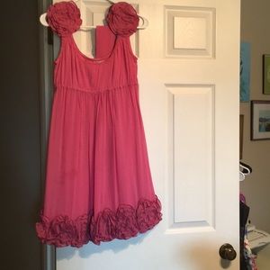 Feminine raspberry colored cocktail dress